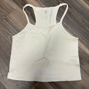 White/beige tank